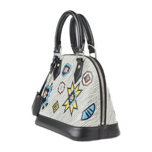 Louis Vuitton Alma White BB Black